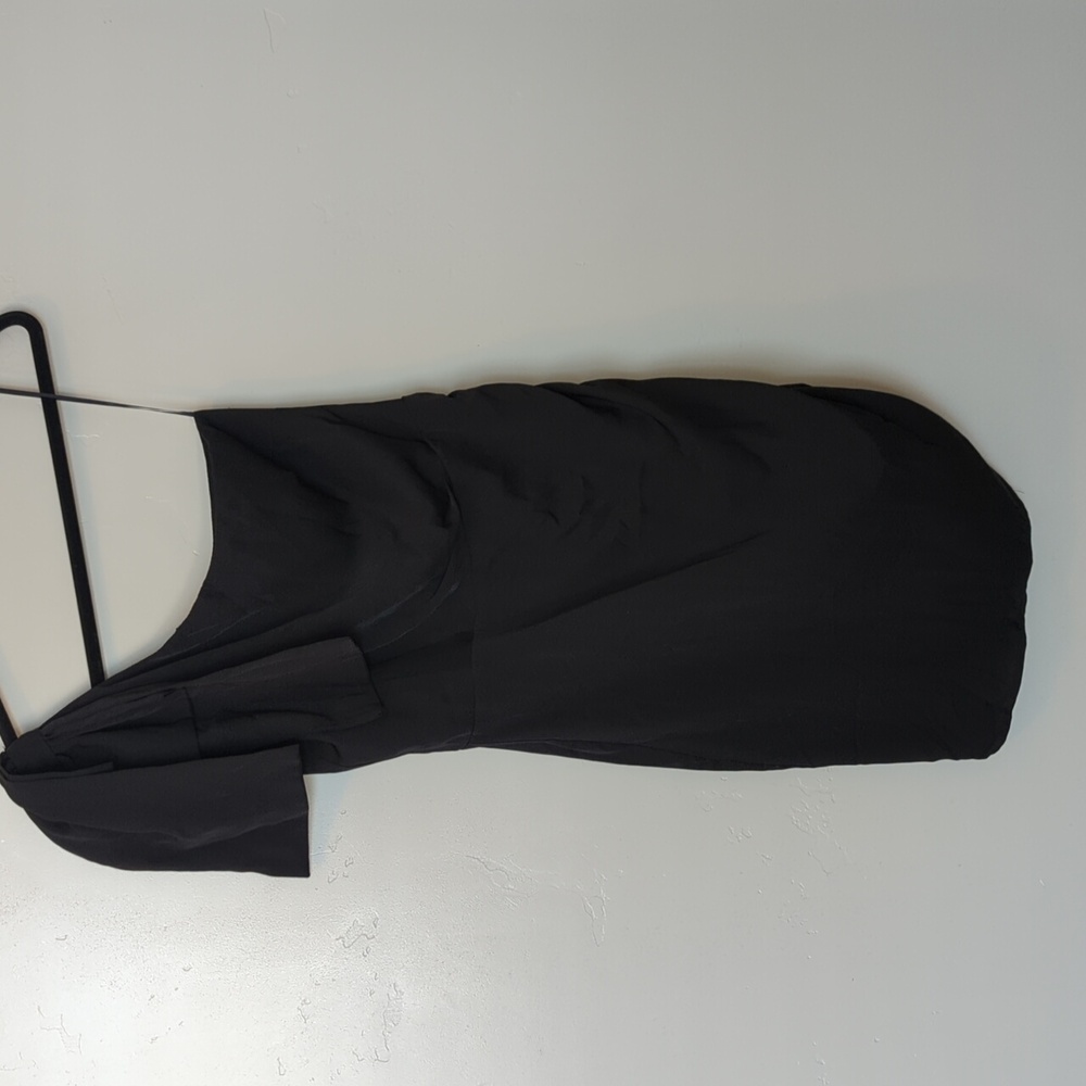 Altar'd State Womens Black One‎ Sleeve Ruched Knee Length Dress Size S